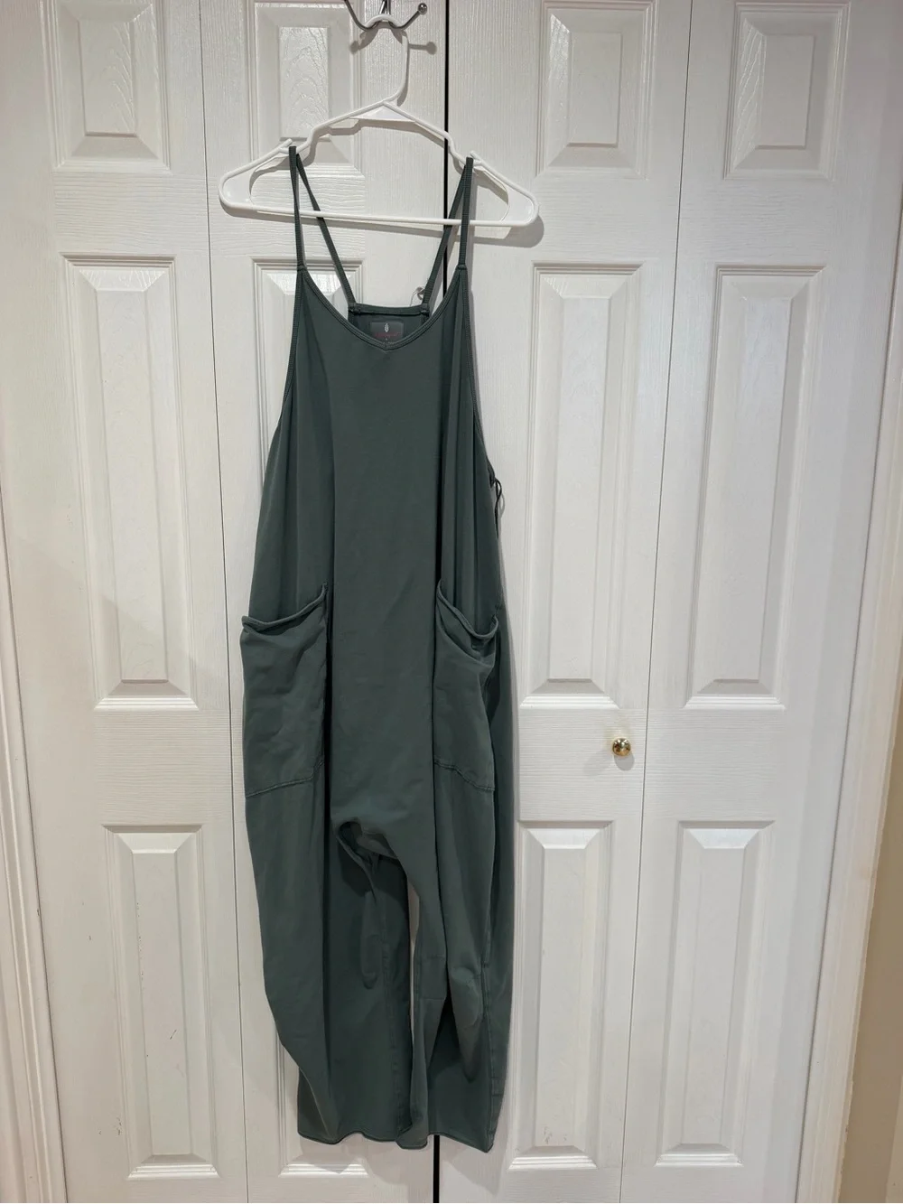 Free People/FP Movement Sleeveless Jumpsuit in Olive Green